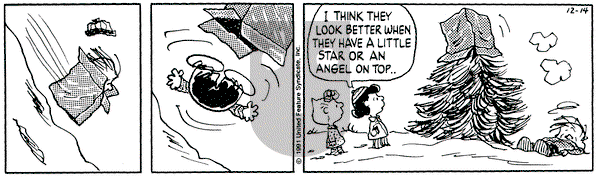 Peanuts on Saturday December 14, 1991 Comic Strip