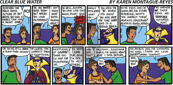 Clear Blue Water on Sunday July 25, 2004 Comic Strip
