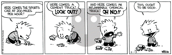 Calvin and Hobbes on Wednesday May 15, 1991 Comic Strip