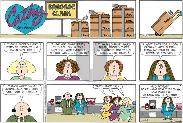 Cathy Classics on Sunday July 27, 2003 Comic Strip