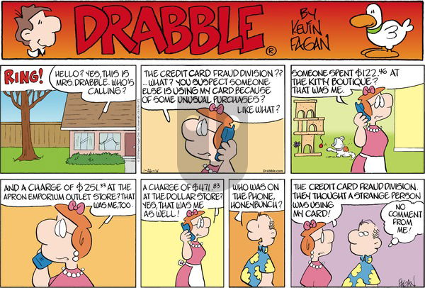 Drabble on Sunday January 26, 2014 Comic Strip