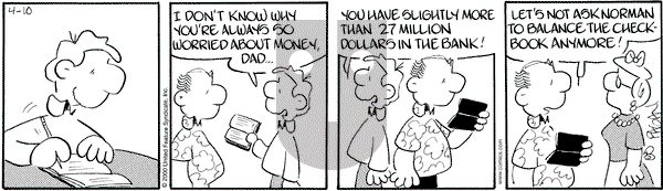 Drabble on Monday April 10, 2000 Comic Strip