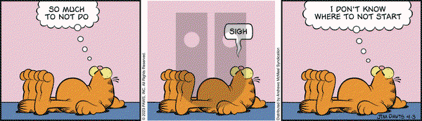 Garfield - Monday April 3, 2023 Comic Strip