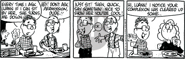 Luann on Friday September 16, 1988 Comic Strip