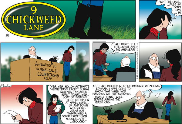 9 Chickweed Lane on Sunday November 30, 2008 Comic Strip