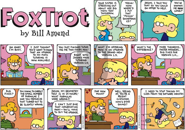 FoxTrot on Sunday April 4, 1999 Comic Strip
