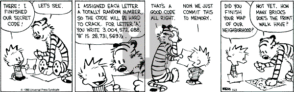 Calvin and Hobbes - Thursday August 23, 1990 Comic Strip