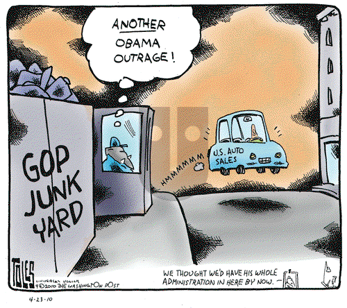 Tom Toles on Friday April 23, 2010 Comic Strip