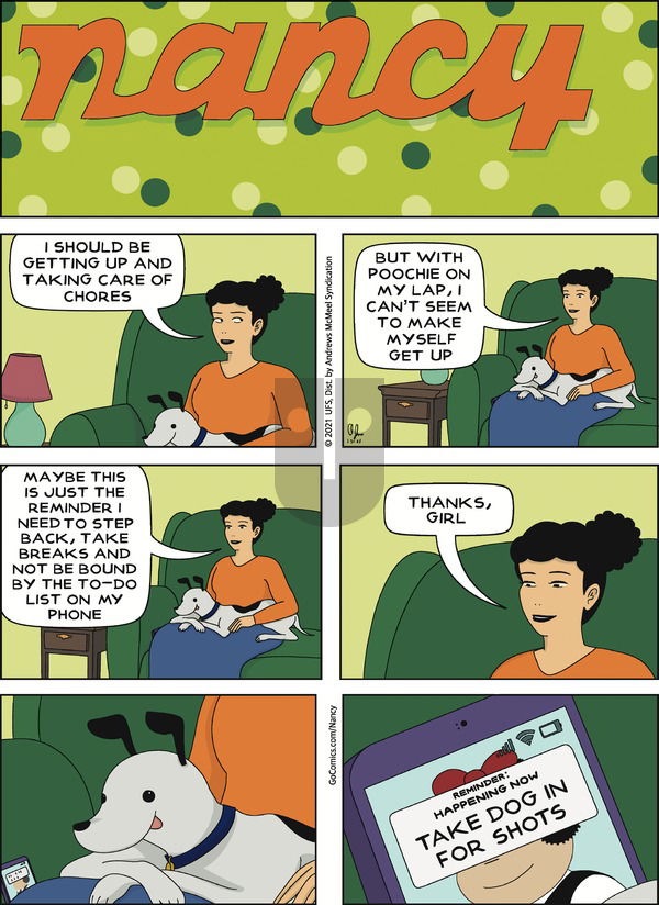 Nancy on Sunday January 31, 2021 Comic Strip