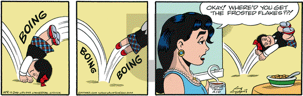 Nancy on Monday April 11, 2016 Comic Strip