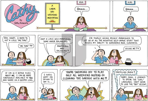 Cathy Classics on Sunday September 6, 2009 Comic Strip