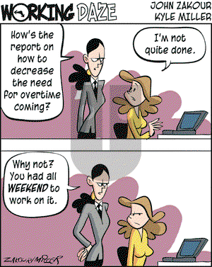 Working Daze on Friday August 27, 2004 Comic Strip