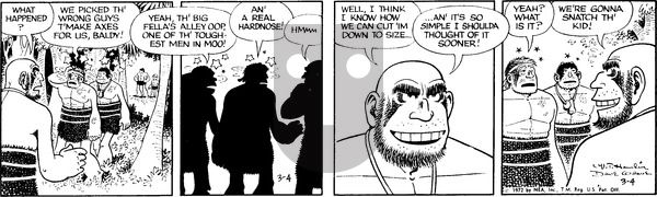Alley Oop on Saturday March 4, 1972 Comic Strip
