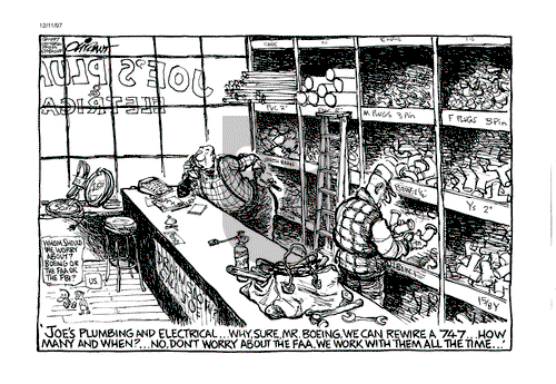 Pat Oliphant on Thursday December 11, 1997 Comic Strip