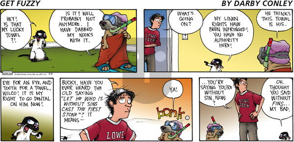 Get Fuzzy on Sunday June 8, 2008 Comic Strip