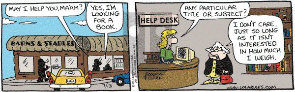 Lola on Tuesday July 13, 2004 Comic Strip