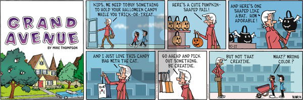 Grand Avenue on Sunday October 22, 2017 Comic Strip