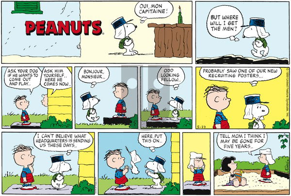 Peanuts on Sunday May 23, 1999 Comic Strip