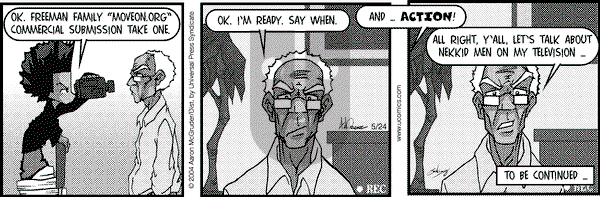 The Boondocks on Monday December 26, 2011 Comic Strip