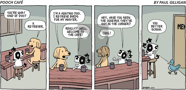 Pooch Cafe on Sunday December 5, 2010 Comic Strip