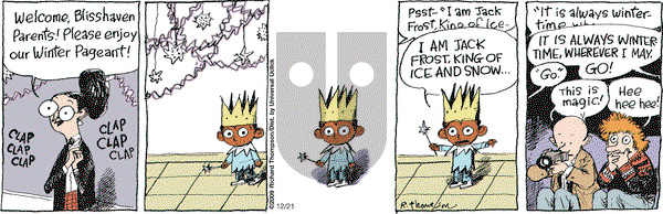 Cul de Sac on Monday December 21, 2009 Comic Strip