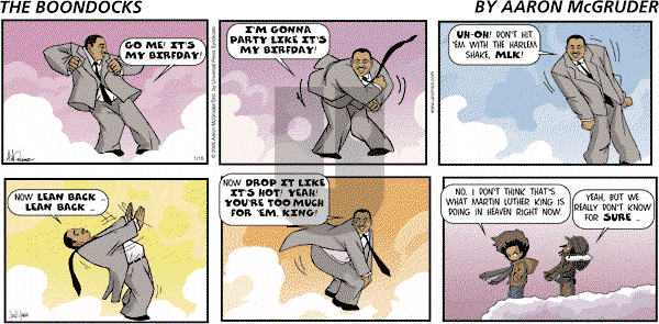The Boondocks on Sunday August 19, 2012 Comic Strip