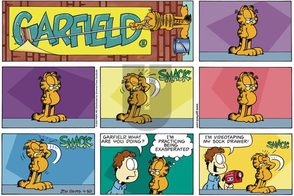 Garfield on Sunday April 30, 2000 Comic Strip