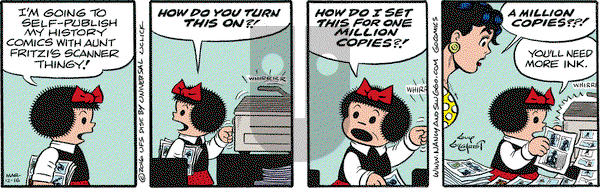 Nancy on Saturday March 12, 2016 Comic Strip