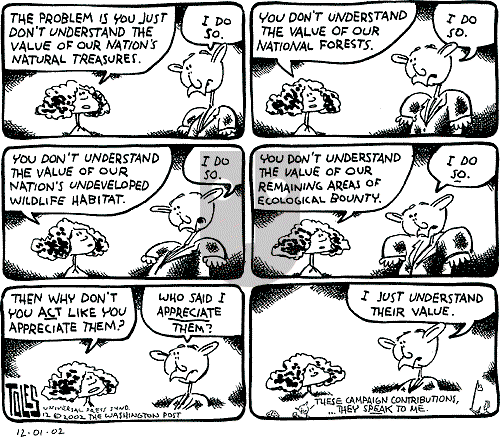 Tom Toles - Sunday December 1, 2002 Comic Strip