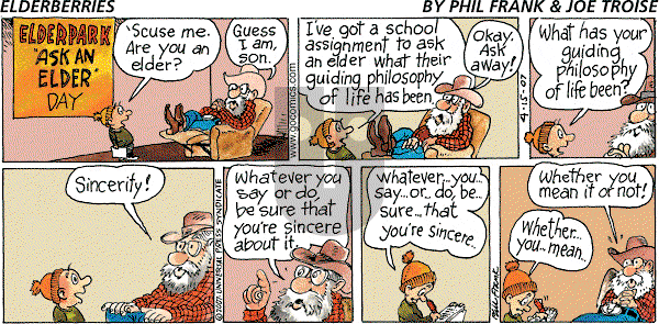 The Elderberries on Sunday April 15, 2007 Comic Strip
