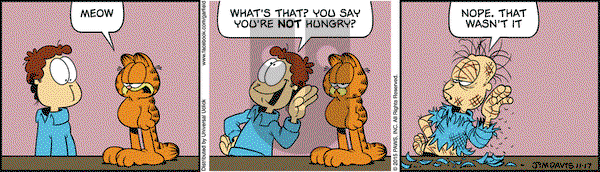 Garfield on Tuesday November 17, 2015 Comic Strip