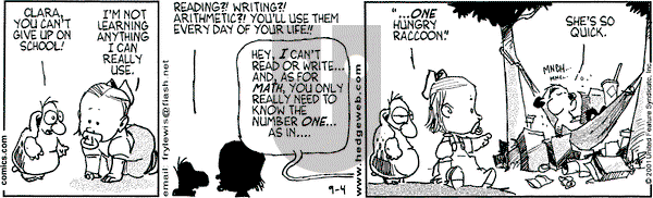 Over the Hedge on Tuesday September 4, 2001 Comic Strip