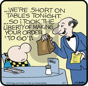 Ziggy on Saturday August 17, 2019 Comic Strip