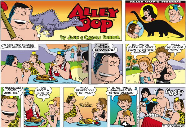 Alley Oop on Sunday November 30, 2003 Comic Strip