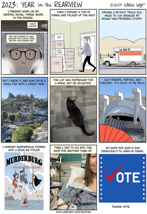 Lay Lines on Monday January 1, 2024 Comic Strip