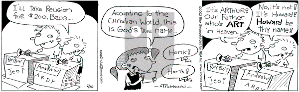 Soup to Nutz - Old on Tuesday February 26, 2002 Comic Strip