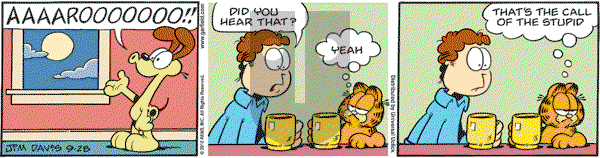 Garfield - Tuesday September 28, 2010 Comic Strip