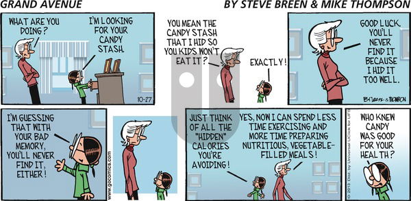 Grand Avenue on Sunday October 27, 2013 Comic Strip