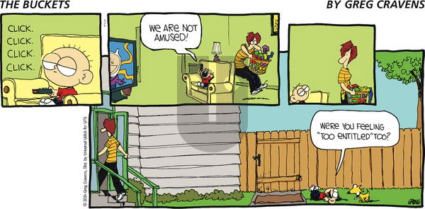 The Buckets on Sunday April 6, 2014 Comic Strip
