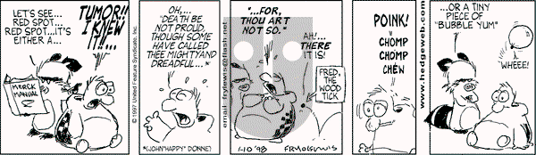 Over the Hedge on Saturday January 10, 1998 Comic Strip