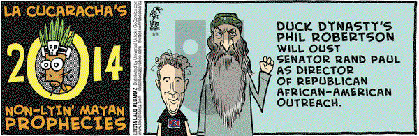 La Cucaracha on Wednesday January 8, 2014 Comic Strip