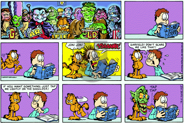 Garfield on Sunday October 31, 1993 Comic Strip