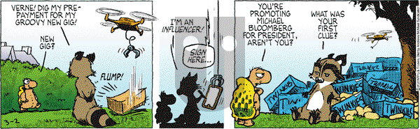 Over the Hedge on Monday March 2, 2020 Comic Strip