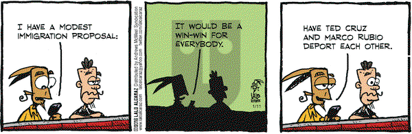 La Cucaracha on Monday January 11, 2021 Comic Strip