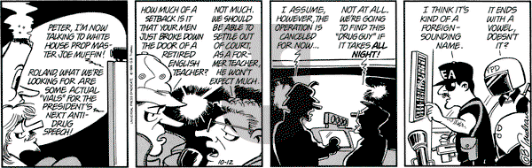 Doonesbury on Thursday October 12, 1989 Comic Strip