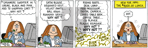 Cathy Classics on Tuesday November 2, 1999 Comic Strip