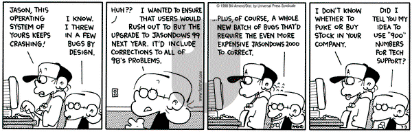 FoxTrot on Friday July 3, 1998 Comic Strip