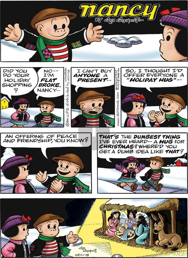 Nancy on Sunday December 18, 2016 Comic Strip