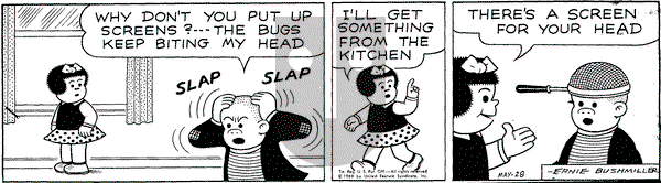 Nancy on Wednesday May 28, 1969 Comic Strip