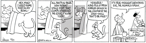 Arlo and Janis on Thursday December 25, 2003 Comic Strip